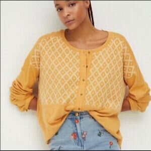 NWT! Free People Free Spirit Henley Top Size XS